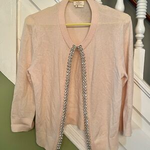 Kate Spade Pink Cardigan with Silver Accents